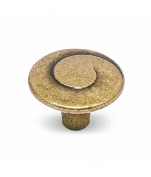 Ручка-кнопка D30мм бронза состаренная