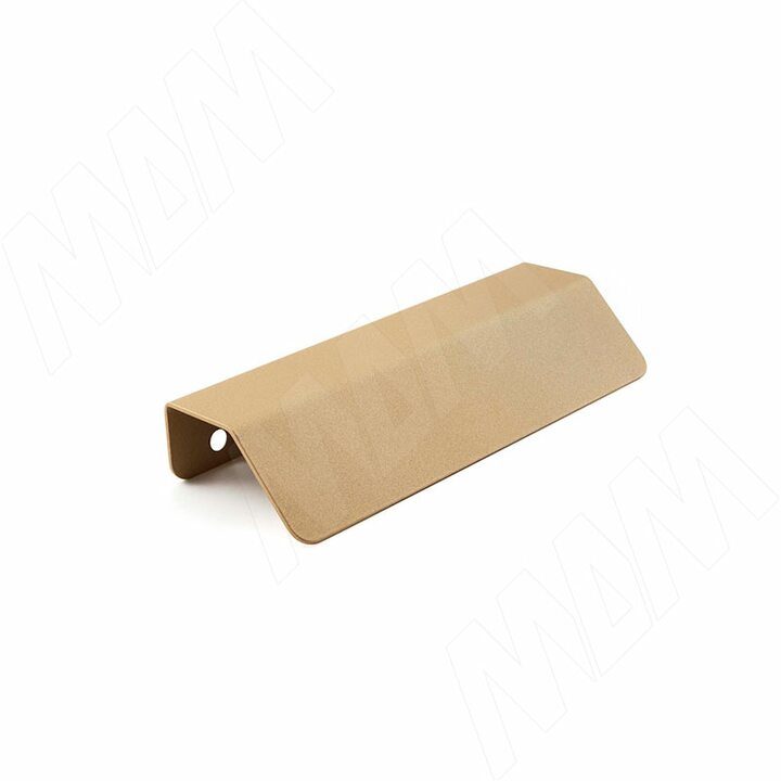 Профиль-ручка 96мм (L=124мм) крепление саморезами золото матовое