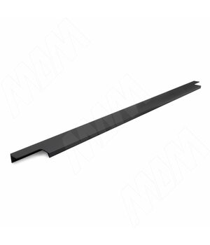 Профиль-ручка 596мм крепление саморезами черный матовый