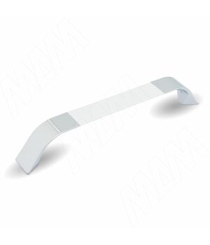 Ручка-скоба 160мм хром/белый