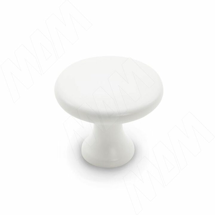 Ручка-кнопка белый матовый