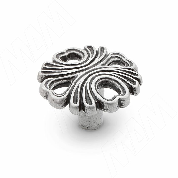 Ручка-кнопка серебро состаренное