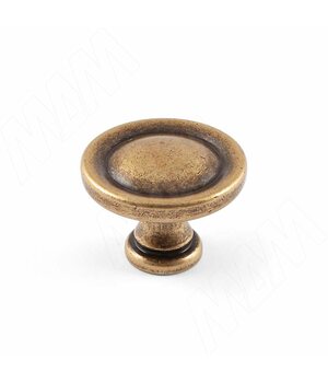 Ручка-кнопка D31мм бронза состаренная