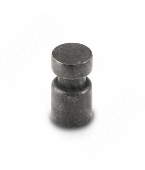 Ручка-кнопка D15мм железо черное