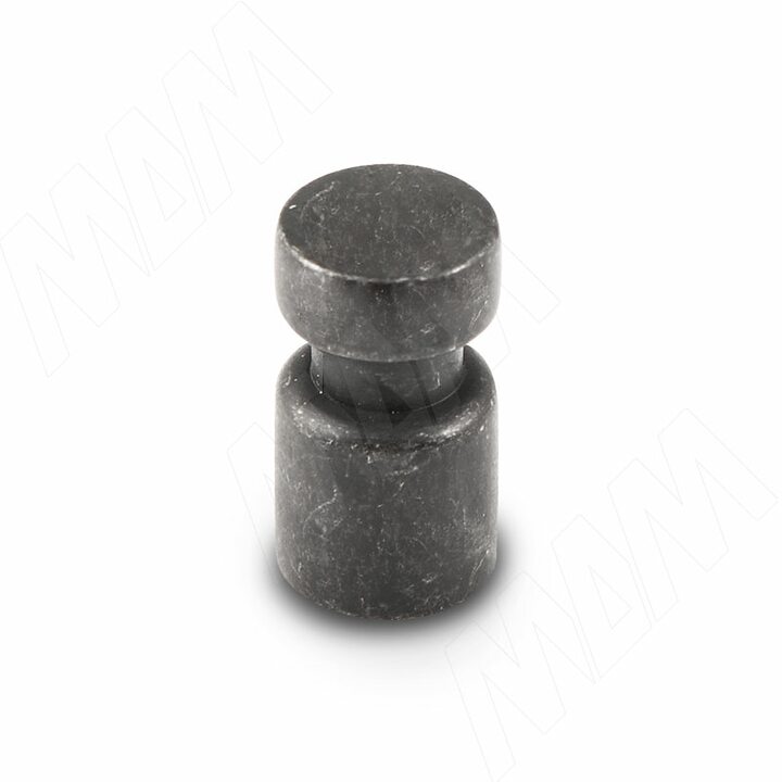 Ручка-кнопка D15мм железо черное