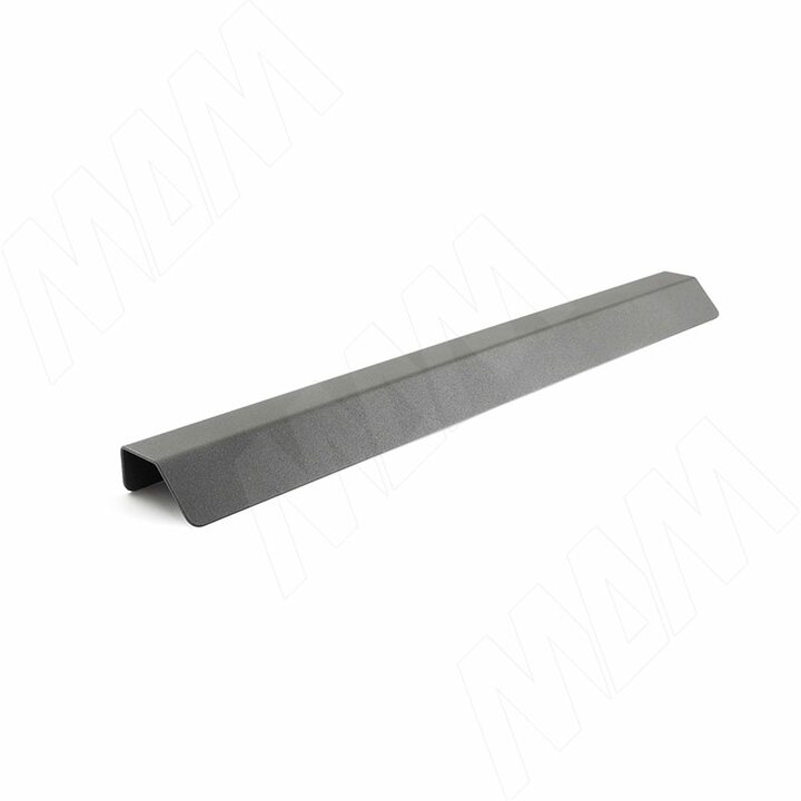 Профиль-ручка 396мм крепление саморезами графит