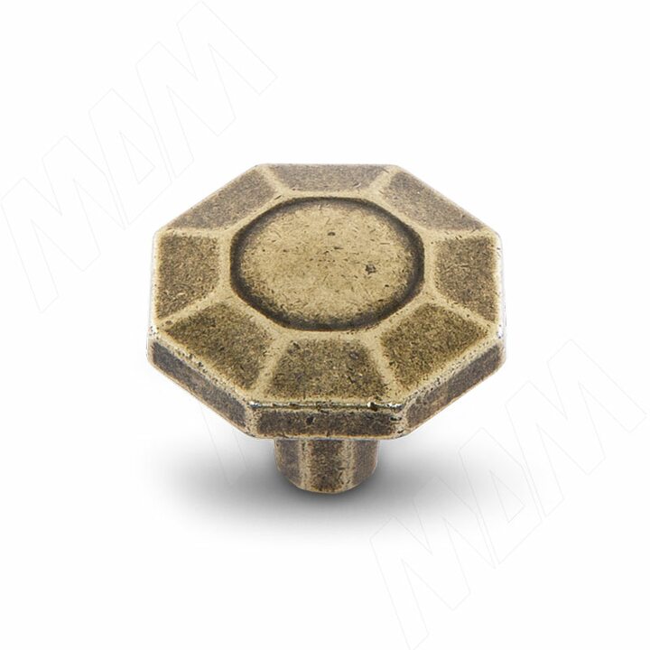 Ручка-кнопка бронза состаренная