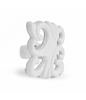 Ручка-кнопка белый матовый