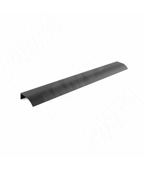 Профиль-ручка 396мм крепление саморезами черный матовый