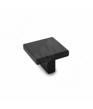 Ручка-кнопка 16мм черный матовый