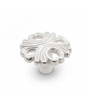 Ручка-кнопка серебро Венецианское