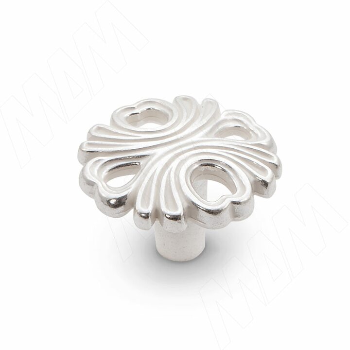 Ручка-кнопка серебро Венецианское