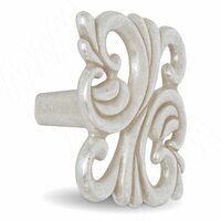 Ручка-кнопка 32мм серебро Венецианское