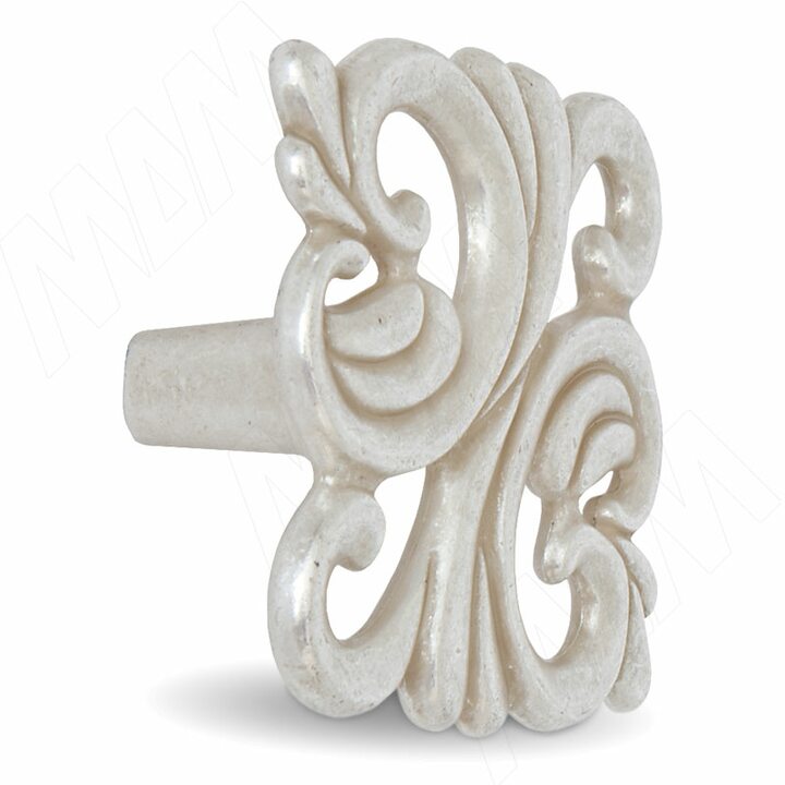 Ручка-кнопка 32мм серебро Венецианское