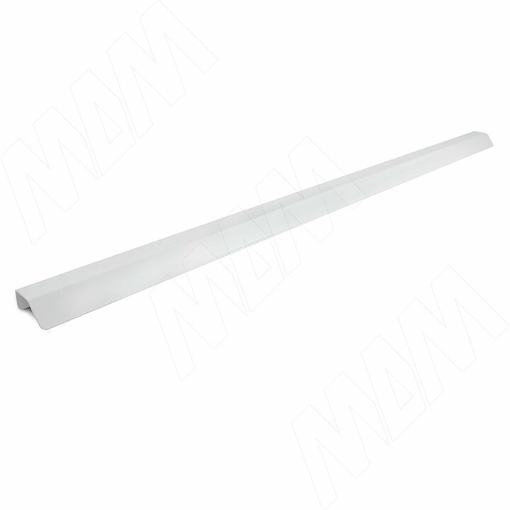 Профиль-ручка 896мм крепление саморезами белый матовый