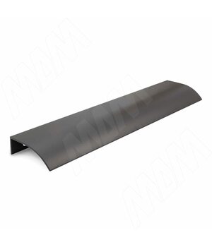 Профиль-ручка 192мм крепление саморезами черный матовый