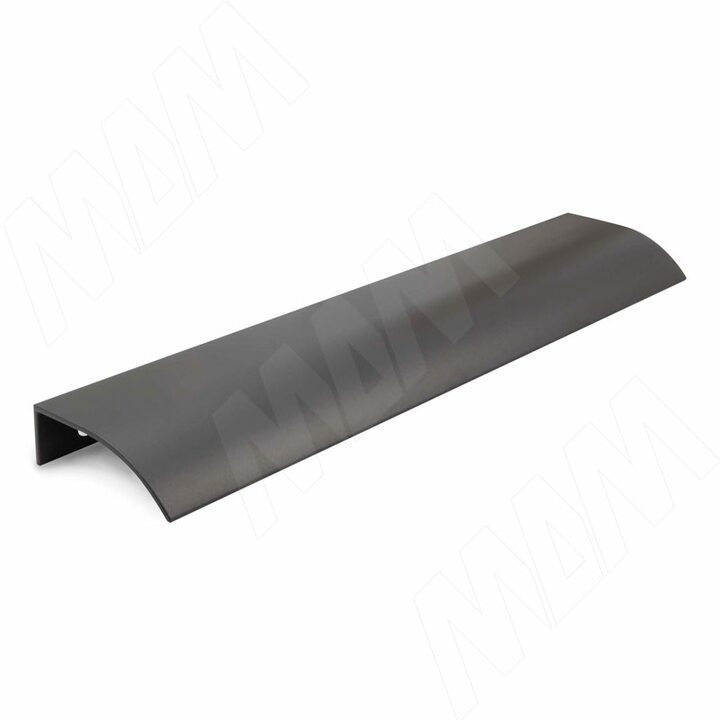 Профиль-ручка 192мм крепление саморезами черный матовый