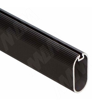 Штанга овальная 15х30, с пазом под демпфер, черная, L-3000