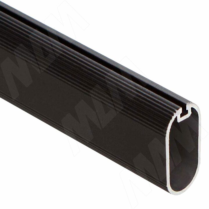 Штанга овальная 15х30, с пазом под демпфер, черная, L-3000