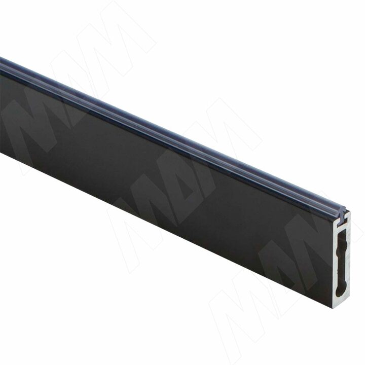 VOGUE Штанга прямоугольная 30х8, с демпфером, черный, L-900