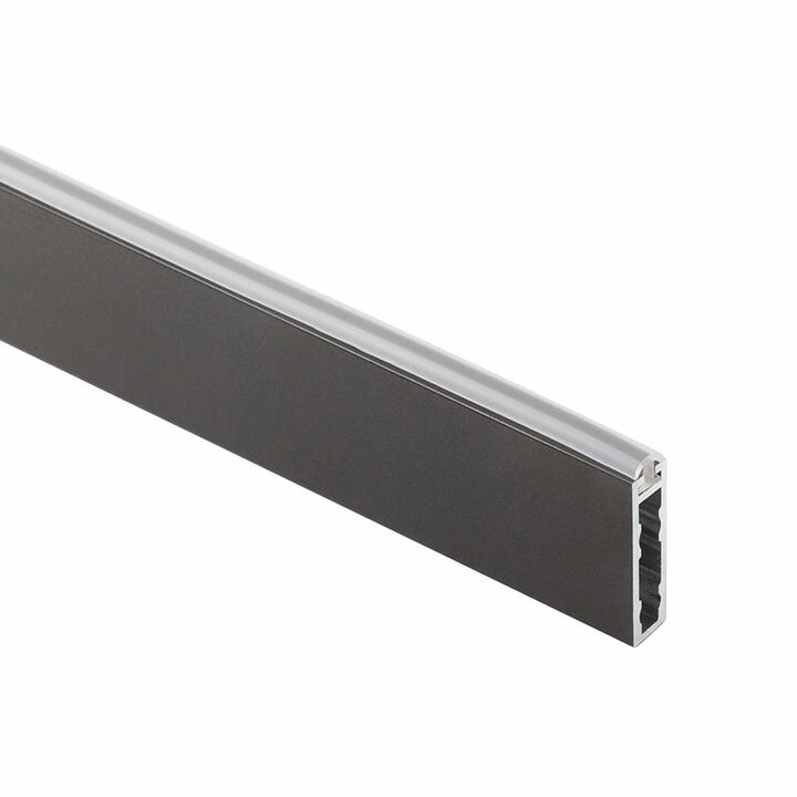 VOGUE Штанга прямоугольная 30х8, с пазом под демпфер, графит, L-3000