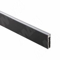 VOGUE Штанга прямоугольная 30х8, с демпфером, черный, L-3000