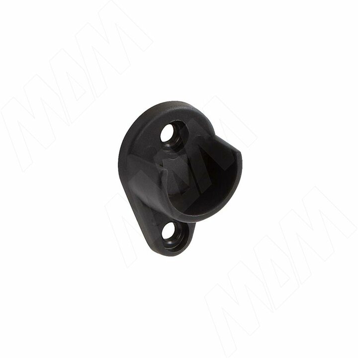 Штангодержатель пластиковый для круглой трубы D25 мм, черный