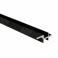 GOLIGHT Профиль-ручка для верхней базы, под две светодиодные ленты, черный матовый, L-2000