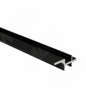 GOLIGHT Профиль-ручка для верхней базы, под две светодиодные ленты, черный матовый, L-2000