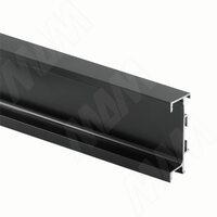 GOLIGHT Универсальная профиль-ручка под столешницу, под светодиодную ленту, черный матовый (краска), L-4100мм