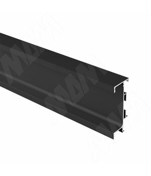 GOLIGHT Универсальная профиль-ручка под столешницу, под светодиодную ленту, черный матовый, L-4100мм