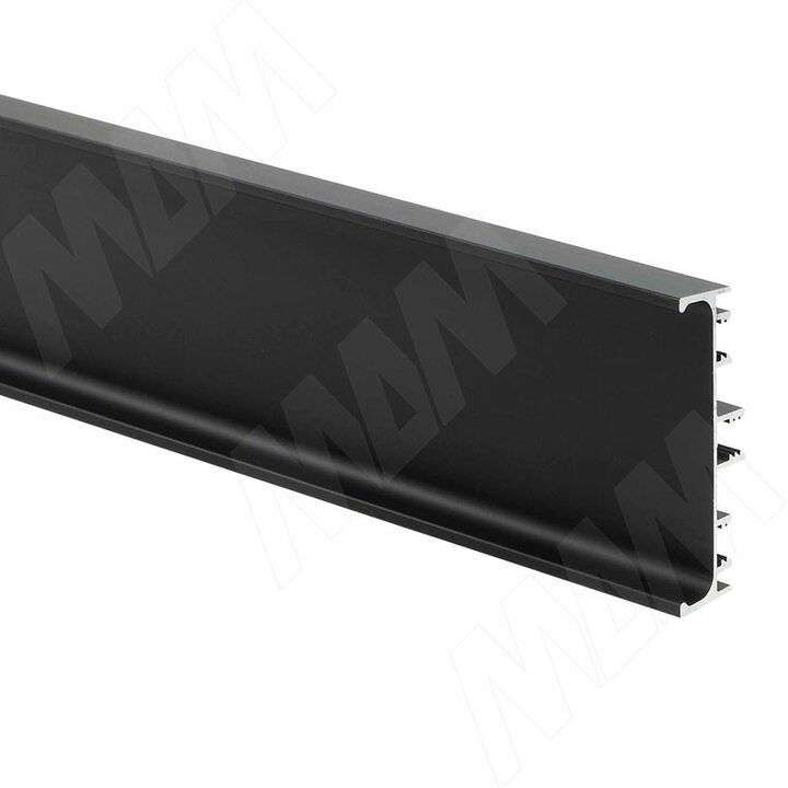 GOLINE Универсальная профиль-ручка без демпферов для среднего ящика, черный матовый, L-4180