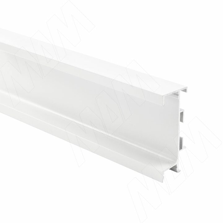 GOLIGHT Универсальная профиль-ручка под столешницу, под светодиодную ленту, белый матовый (краска), L-4100мм