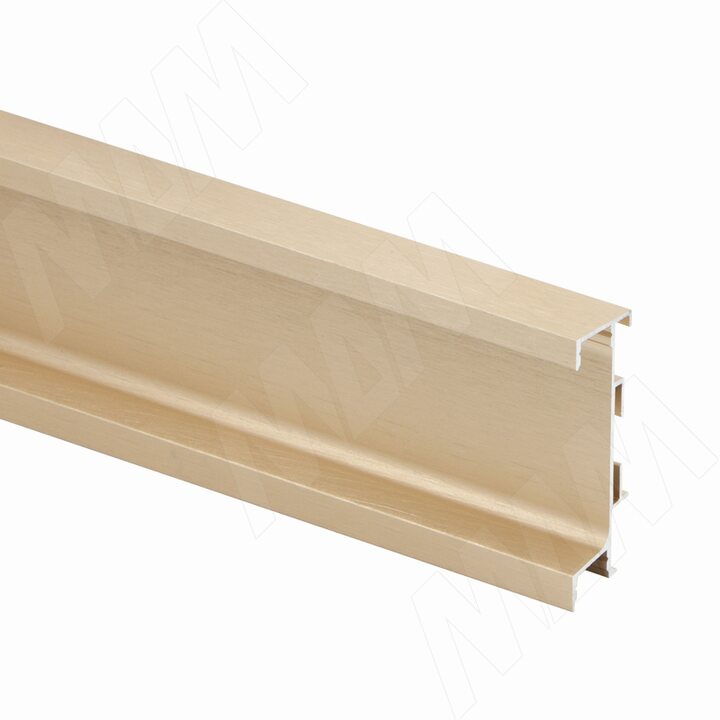 GOLIGHT Универсальная профиль-ручка под столешницу, под светодиодную ленту, золото брашированное, L-4100мм