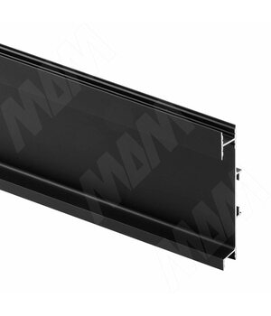 GOLIGHT Универсальная профиль-ручка для среднего ящика, под три светодиодные ленты, черный матовый, L-4100мм