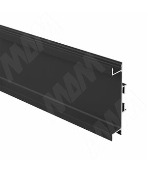 GOLIGHT Универсальная профиль-ручка для среднего ящика, под светодиодную ленту, черный матовый, L-4100мм