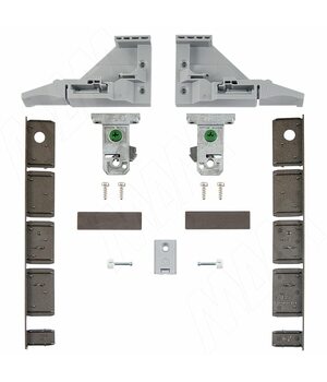 VIONARO Комплект фиксаторов фасада и заглушек внутреннего ящика h=185 мм, коричневый