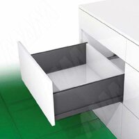 NOVA PRO SCALA [H] Высокий стандартный ящик без рейлингов, h186 мм, открывание от нажатия/плавное закрывание, графит, 500 мм