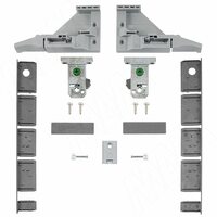 VIONARO Комплект фиксаторов фасада и заглушек внутреннего ящика h=185, серый металлик