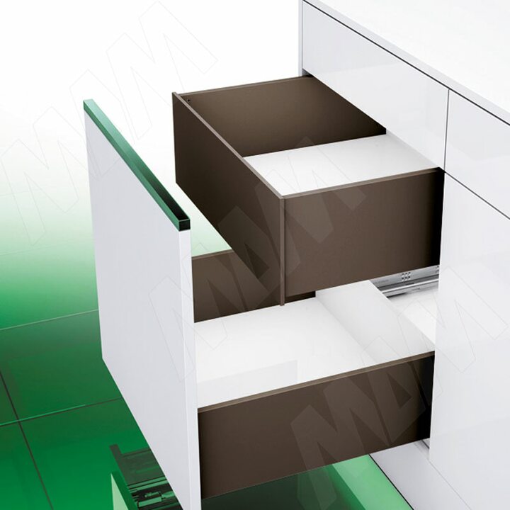 VIONARO  Внутренний высокий ящик h=185 мм, плавное закрывание, коричневый, 500 мм