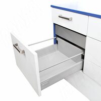 M-TECH стандартный ящик с рейлингом, длина 450 мм, серый металлик