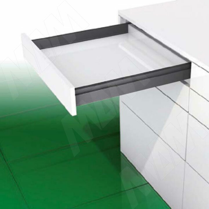 NOVA PRO SCALA  Ящик 63 мм под духовку, открывание от нажатия/плавное закрывание, графит, 450 мм