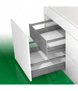 NOVA PRO SCALA [MSI F8] Внутренний ящик h90 мм, с прямоугольным рейлингом, плавное закрывание, 500 мм