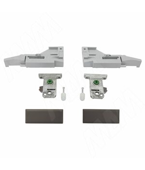 VIONARO Комплект фиксаторов фасада и заглушек внутреннего ящика h=89 мм, коричневый