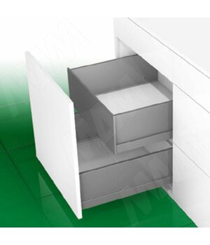 NOVA PRO SCALA [HI F8] Высокий внутренний ящик F8 без рейлингов, h186 мм, открывание от нажатия/плавное закрывание, 500 мм