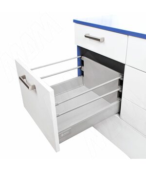 M-TECH стандартный ящик с двойным наращиванием, длина 350 мм, серый металлик