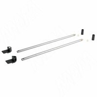 NOVA PRO DELUXE комплект круглых рейлингов 550 мм, серый металлик