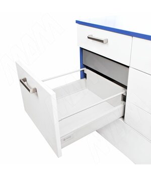 M-TECH стандартный ящик с рейлингом, длина 450 мм, белый