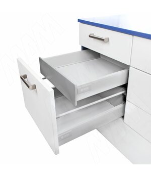 M-TECH внутренний ящик, высота 96 мм, длина 400 мм, серый металлик