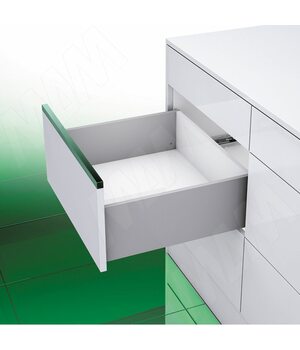 VIONARO [T] Высокий ящик H=185, плавное закрывание, серый металлик, 450 мм